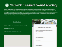 Tablet Screenshot of chiswicktoddlersworld.com